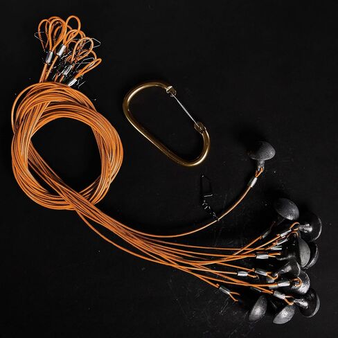 Lifetime Decoys Heyday Outdoors Duck Decoy Rig | 6ft 6oz Tangle-Free PVC-Coated Cable & Weights | Texas Decoy Rig Built for Duck Hunting (Mallard Foot Orange) in Saudi Arabia