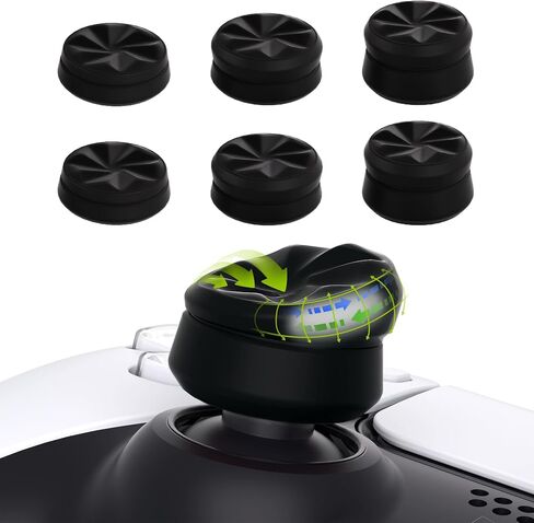 Playvital 3 ارتفاع إعصار إبهام إبهام Cushion Caps قبضة الإبهام لـ PS5 ، لـ PS4 ، قبضة Thumbstick لوحدة التحكم اللاسلكية Xbox Core ، قبضة الإبهام لـ Xbox One ، سلسلة Elite 2 ، لـ Switch Pro - Black in Saudi Arabia