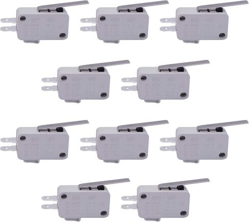 TWTADE / 10 قطع عالمية لباب الميكروويف وفريزر مايكرو الحد من سلسلة التبديل AC/DC 125V 250V V-15-1C25 Snap Action لـ Arduino in Saudi Arabia