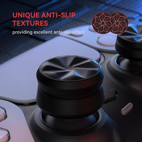 Playvital 3 ارتفاع إعصار إبهام إبهام Cushion Caps قبضة الإبهام لـ PS5 ، لـ PS4 ، قبضة Thumbstick لوحدة التحكم اللاسلكية Xbox Core ، قبضة الإبهام لـ Xbox One ، سلسلة Elite 2 ، لـ Switch Pro - Black in Saudi Arabia