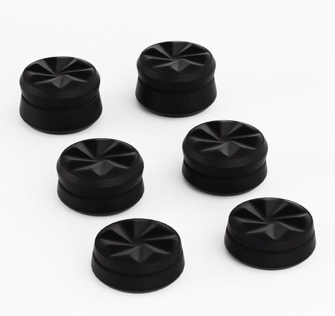 Playvital 3 ارتفاع إعصار إبهام إبهام Cushion Caps قبضة الإبهام لـ PS5 ، لـ PS4 ، قبضة Thumbstick لوحدة التحكم اللاسلكية Xbox Core ، قبضة الإبهام لـ Xbox One ، سلسلة Elite 2 ، لـ Switch Pro - Black in Saudi Arabia