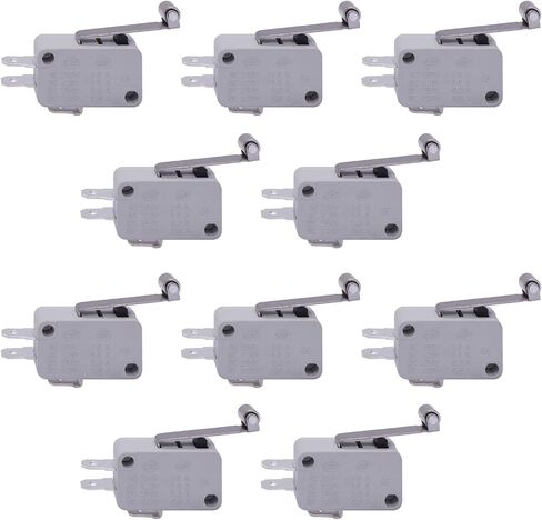 TWTADE / 10 قطع عالمية لباب الميكروويف وفريزر مايكرو الحد من سلسلة التبديل AC/DC 125V 250V V-15-1C25 Snap Action لـ Arduino in Saudi Arabia
