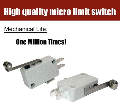 TWTADE / 10 قطع عالمية لباب الميكروويف وفريزر مايكرو الحد من سلسلة التبديل AC/DC 125V 250V V-15-1C25 Snap Action لـ Arduino in Saudi Arabia
