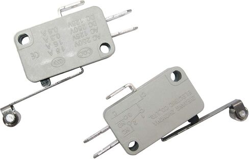 TWTADE / 10 قطع عالمية لباب الميكروويف وفريزر مايكرو الحد من سلسلة التبديل AC/DC 125V 250V V-15-1C25 Snap Action لـ Arduino in Saudi Arabia