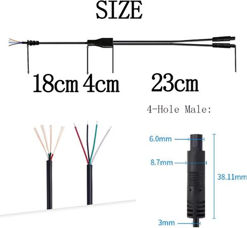 4 قطع سلك تمديد ضوء الصخور، 78 بوصة 4 دبوس كابل تمديد LED، مجموعات لهجة النيون RGB LED كابل تمديد الضوء للشاحنات دراجة نارية سيارة ATV قطاع أضواء الصخور in Saudi Arabia