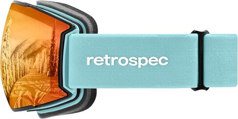 Retrospec Zenith Ski & Snowboard Snow Goggles for Men and Women with Toric Lens - OTG (Over the Glasses) Design and 100% UV Protection for Skiing and Snowboarding in Saudi Arabia