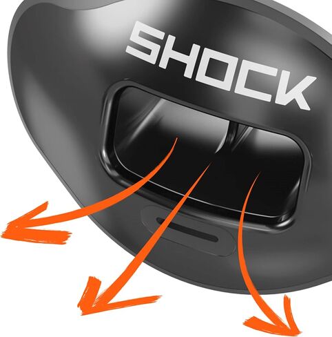 Shock Doctor SD10300-60023-OSFA Max Airflow Lip Guard - Chrome Stars & Stripes Stars and Stripes Adult-OSFA in Saudi Arabia