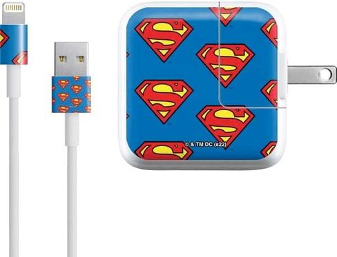 Skinit Decal Other Skin Compatible with iPad Charger (10W USB) - Officially Licensed Superman 2025 Superman & Krypto Watch The Earth Design in Saudi Arabia