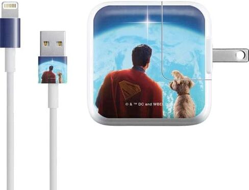 Skinit Decal Other Skin Compatible with iPad Charger (10W USB) - Officially Licensed Superman 2025 Superman & Krypto Watch The Earth Design in Saudi Arabia