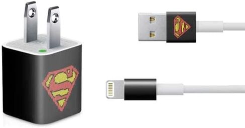 Skinit Decal Other Skin Compatible with iPhone Charger (5W USB) - Officially Licensed Superman 2025 Superman & Krypto Watch The Earth Design in Saudi Arabia