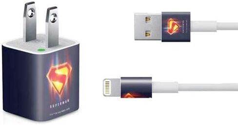 Skinit Decal Other Skin Compatible with iPhone Charger (5W USB) - Officially Licensed Superman 2025 Superman & Krypto Watch The Earth Design in Saudi Arabia