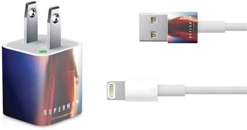 Skinit Decal Other Skin Compatible with iPhone Charger (5W USB) - Officially Licensed Superman 2025 Superman & Krypto Watch The Earth Design in Saudi Arabia