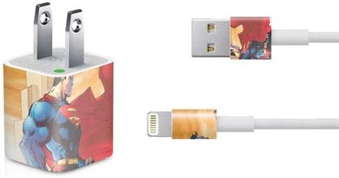 Skinit Decal Other Skin Compatible with iPhone Charger (5W USB) - Officially Licensed Superman 2025 Superman & Krypto Watch The Earth Design in Saudi Arabia