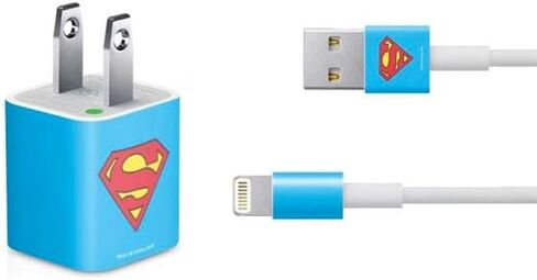 Skinit Decal Other Skin Compatible with iPhone Charger (5W USB) - Officially Licensed Superman 2025 Superman & Krypto Watch The Earth Design in Saudi Arabia