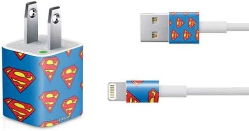 Skinit Decal Other Skin Compatible with iPhone Charger (5W USB) - Officially Licensed Superman 2025 Superman & Krypto Watch The Earth Design in Saudi Arabia