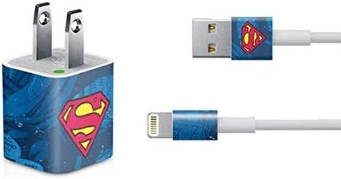 Skinit Decal Other Skin Compatible with iPhone Charger (5W USB) - Officially Licensed Superman 2025 Superman & Krypto Watch The Earth Design in Saudi Arabia