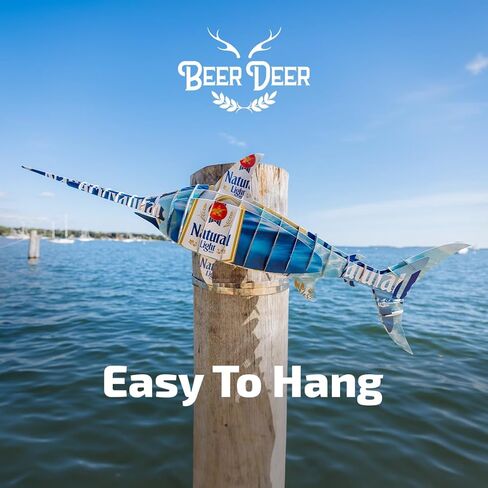 BEER DEER Keystone Light Deer Head ثلاثي الأبعاد من الورق المقوى المثبت على الحائط | ديكور كهف الرجل | مُصمم للكراجات والحانات والغرف الريفية ومحبي البيرة | سهل التجميع وتصميم متين in Saudi Arabia