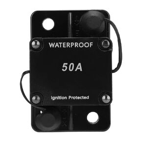HT-608 قطاع دارة مقاوم للماء مفتاح تلقائي إعادة تعيين تلقائي حامل العاكس حماية الزائد DC12-24V (150A)