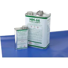 Mytee Products 18oz Red Tarp Vinyl Repair Kit HH66 HH-66 PVC Cement with Brush 32 Ounce Made in USA
