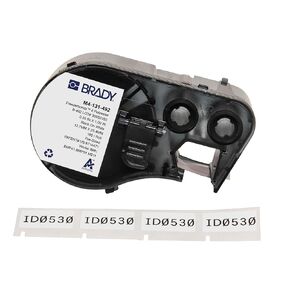 Brady Authentic (M4-131-492) FreezerBondz™ Ultra-Thin Cryogenic Polyester Labels 0.5"H x 1"W Black on White, 180 Labels. for use with The BMP41, BMP51, and M511 Label Printers