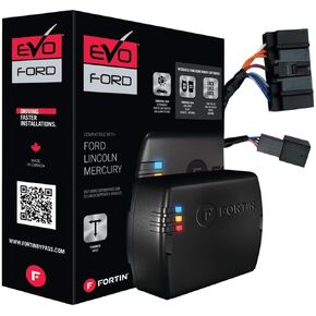 Fortin EVO-FORT1 Stand-Alone Add-On Remote Start Car Starter System For Ford IKT Round Metal Key Vehicles