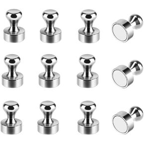 80 PCS Colorful Push Pins Refrigerator Magnets, Rakizbe Fridge Magnets, Magnetic Thumb Tacks, Magnets for Whiteboard, Kitchen, Office, Bulletin Board, Lockers (8 Colors)