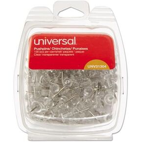 31304 3/8-Inch Clear Push Pins (100 per Pack)