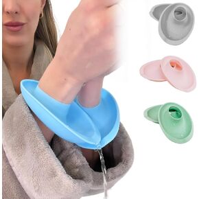 1 Pair of LiquiBands Silicone Wrist Bands for Washing Face - Spa Face Wash Wristbands That Keep You Clean and Dry - Arm Bands Wrist Water Guards Sky Blue