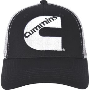 JH Design Group Men's Cummins Logo Cap Adjustable Black & Gray Hat