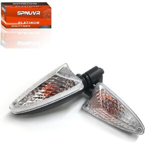 2Pcs Motorcycle Turn Signal Light Front Or Rear Indicator Compatible With Triumph Tiger 800/XC Tiger 1050 Daytona 675/R 2009-2018 (Long handle and Clear)