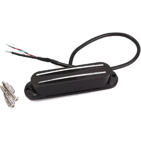 Electric Guitar Dual Hot Rail Humbucker Pickup Single-Coil-Sized Guitar Pickup for Fender Squier ST Electric Guitar Replacement (gold)