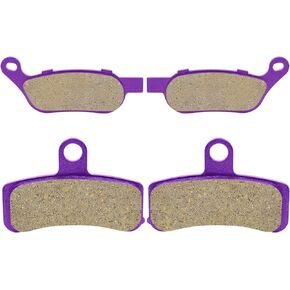 ECCPP Brake Pads Fits for Heritage Softail 2008 2009 2010 2011, Fatboy 2008 2011, Night Train 2008 2009, FA457 FA458 Front and Rear Brake Pads