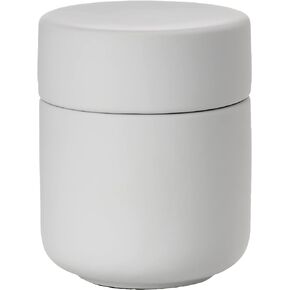 ZONE DENMARK Ume Taupe Cosmetic Jar - Elegant and Functional Storage Solution for Your Beauty Essentials, Infusing Scandinavian Design into Your Vanity Space (Soft Grey)
