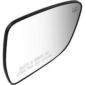 DNA Motoring OEM-MG-0443 963654BA1A OE Style Passenger Heated Mirror Glass Compatible with 15-18 Murano / 17-19 Pathfinder / 14-19 Rogue