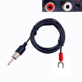 5ft Plug-in Turntable Ground Wire for Technics SL-BD21 SL-BD3 SL-QL5 SL-6 - Stops Hum - Flexible Silicone Soft Grounding Wire