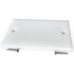 Transom Transducer Boat Mounting Board Plate 4.5" *8" PVC Stainless Screws-White