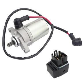 Starter w/Relay for Polaris Outlaw 50 2008-2019, Predator 50 2007, 0453848 0454691 0454951, Outlaw 50 Starter, 2007 Predator 50 Starter, Starter for Polaris Outlaw 50,Starter for Predator 50