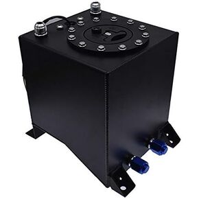 labwork Aluminum Fuel Tank Black 2.5 Gallon Drifting Fuel Cell Gas Tank+Level Sender Coated Aluminum Racing