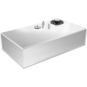17 Gallon/64L Street Rod Aluminum Race Fuel Cell Gas Tank w/ Cap & Level Sender