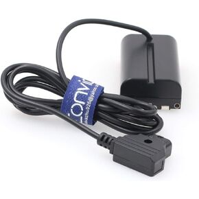 Eonvic F970 to DTap Dummy Battery Power Cable NP F550 F570 NP-F L-Series to D-tap for Sony Atomos Shogun Ninja V Monitor