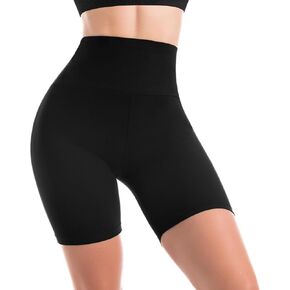 SINOPHANT Biker Shorts Women - 6" High Waist Tummy Control Spandex Exercise Workout Volleyball Yoga Lounge Soft Shorts