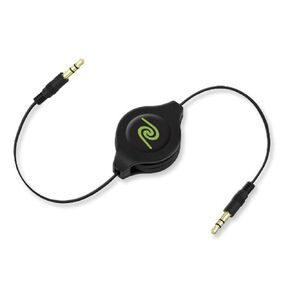 ReTrak ETPRAUX Premier Retractable 6-Feet Auxiliary Cable