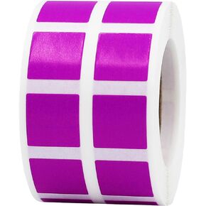 Black 1/2" Inch Square Adhesive Labels 1,000 Color Coding Dot Stickers for Efficient Inventory Management, Crafting Projects, and Organizational Tasks in Offices, Schools, and Homes