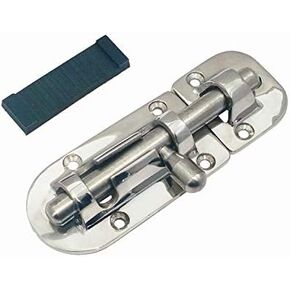 NRC&XRC Marine 316 Stainless Steel Heavy Duty 4-1/3" Long Locker Latch Slide Barrel Bolt for Marine Boat Window/Door/Hatch