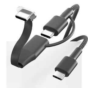 USB C Charger Cable, 60W 3.3ft Detachable Type C Charging Cable, Flat 90-Degree C-Port, High-Speed Data Transfer Compatible with Samsung S23/S22/S21,iPhone 15 Pro/Pro Max, MacBook Air/Pro