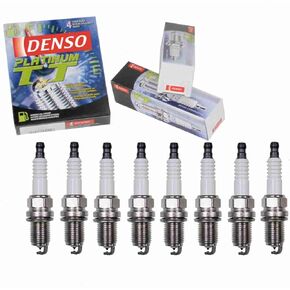 8 pc DENSO Platinum TT Spark Plugs compatible with Toyota Tundra 4.7L V8 2000-2009