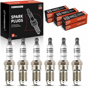 A-Premium Iridium Platinum Spark Plugs Compatible with Chevrolet Malibu 2006-2010, Impala 2006-2011, Monte Carlo, Uplander & Buick Lucerne, Terraza & Pontiac G6, Montana & Saturn Aura, Vue, Pack of 6