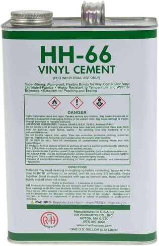 منتجات Mytee طقم إصلاح فينيل قماش القنب الأسود 18oz HH66 HH-66 PVC أسمنت مع فرشاة 32 أونصة صنع في الولايات المتحدة الأمريكية in Saudi Arabia