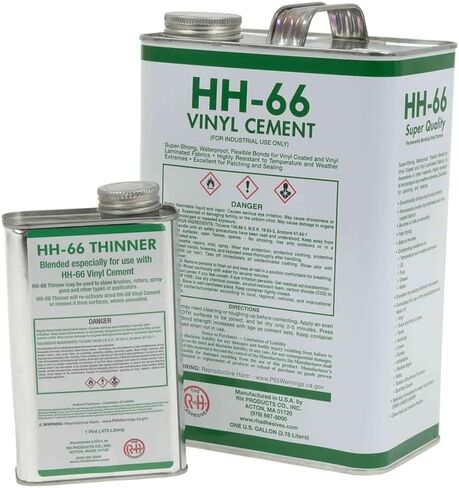 منتجات Mytee طقم إصلاح فينيل قماش القنب الأسود 18oz HH66 HH-66 PVC أسمنت مع فرشاة 32 أونصة صنع في الولايات المتحدة الأمريكية in Saudi Arabia