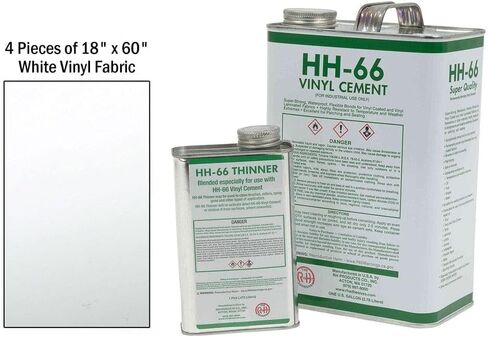 منتجات Mytee طقم إصلاح فينيل قماش القنب الأسود 18oz HH66 HH-66 PVC أسمنت مع فرشاة 32 أونصة صنع في الولايات المتحدة الأمريكية in Saudi Arabia